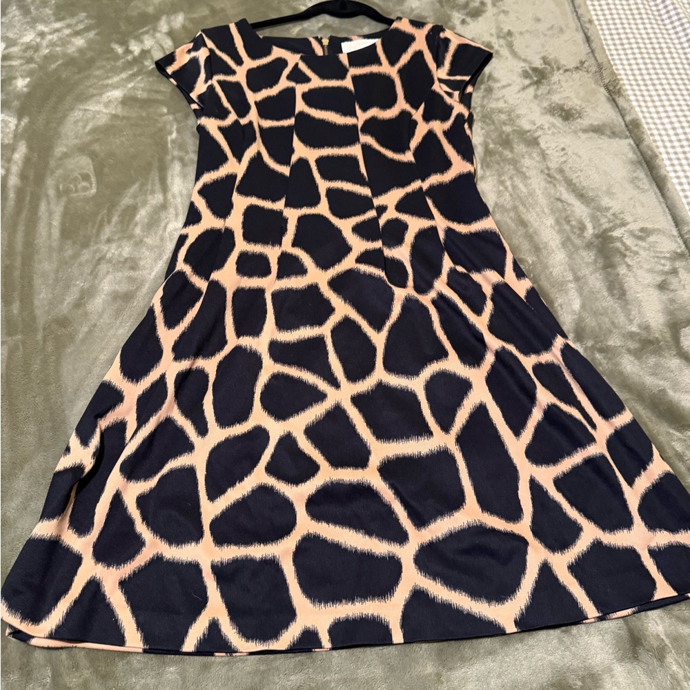 Michael Kors Women’s Giraffe Print A-Line Dress